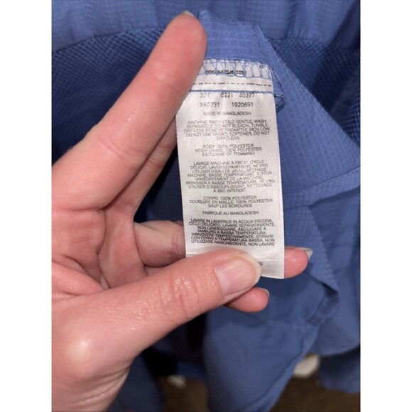 Columbia Shirt Mens XXL Button Up Navy Blue & Maroon Omni Shade Vented Lot Of 2 - Picture 6 of 12